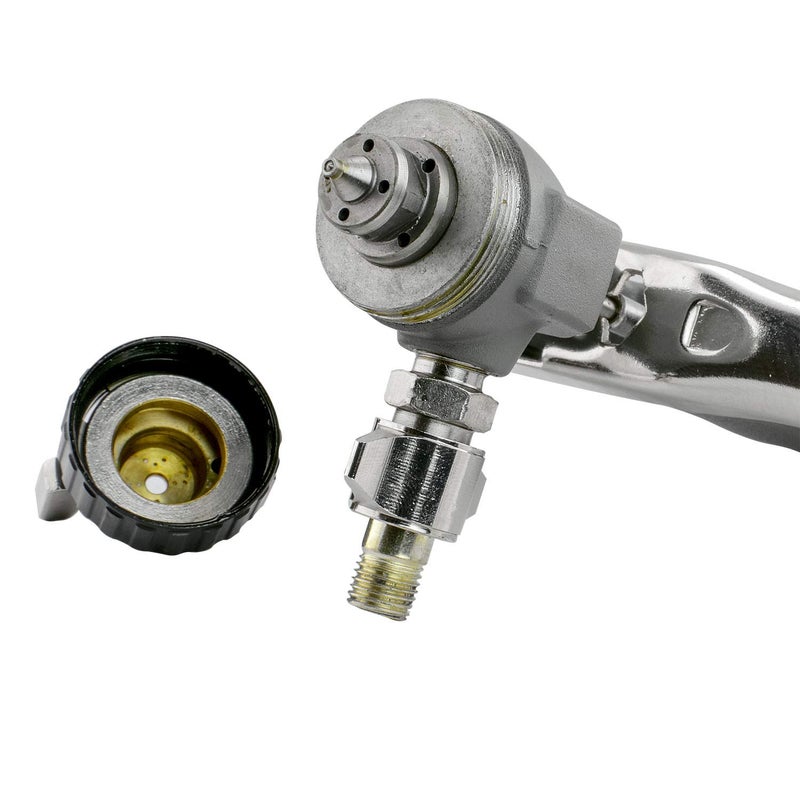 NuMax SPSC15 Pneumatic 1.5mm Tip Gravity Feed Spray Gun with 400cc Aluminum Cup - Image 3